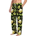 thumbnail image 6 of Salouo Avocado Toast Print Pajama Pants for Men, Lounge Pants Elastic Waistband Casual Men's sleepwear Loungewear Sleep Pajama Pant -Large, 6 of 7