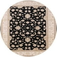 thumbnail image 1 of Ahgly Company Indoor Round Mid-Century Modern Deep Peach Orange Oriental Area Rugs, 3' Round, 1 of 6