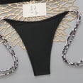 thumbnail image 3 of Dresfit Simple Two Piece Swimsuit for Women - Breathable Fabric Beach Set Black M, 3 of 5