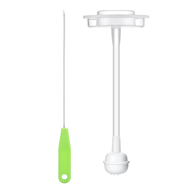 EeaseMX Juego de pajitas anchas para biberones, accesorios para bebés, niños pequeños y bebés (blanco)