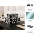 thumbnail image 5 of Stylish Glass Decorative Box for Shelf Display - Elegant Storage Box with Lid for Jewelry and Keepsake Boxes - Modern Decorative Boxes for Home Organizer and Decor Accents - Set of 2, 4", 3", Black, 5 of 11