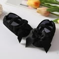 thumbnail image 3 of AVAIL Toddler Girls Bowknot Soft Non-Slip Princess Shoes, Baby Lace Crib Shoes with Headband Set, 3 of 6