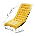 thumbnail image 2 of Chair Cushions, Indoor Outdoor Recliner Cushion, Super Soft Comfy Sofa Pad for Garden Patio Lounge, Polyester Fiber, 125x50x10cm, 2 of 7