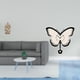thumbnail image 2 of Estatua clásica cristiana de resina y reloj de pared de mariposa acrílica, escultura decorativa para oficina, mesa, coche, hogar, comedor., 2 of 8