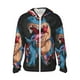 thumbnail image 1 of Fotbe Blue Dinosaur Chaqueta con Protección Solar UPF 50+ para Hombre y Mujer, Camisa con Capucha y Bolsillos-XX-Large, 1 of 7