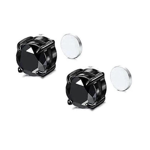 2 pares de pendientes magnéticos, pendientes de imitación de botón, pendientes de clip sin perforación, SetScvvd