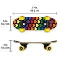 thumbnail image 2 of Rude Boyz Kids Beginner 17” Lightweight & Durable Skateboard for 3-5 Years, Yellow, 2 of 6