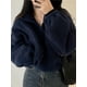 thumbnail image 1 of Cárdigan holgado de lana Berber para mujer, suéter de cuello alto, Tops de punto de talla grande, moda de otoño e invierno, 1 of 5