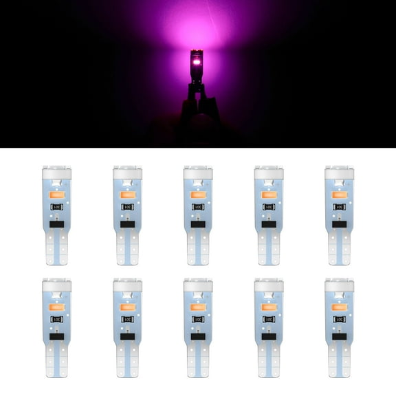 ECCPP 10x Instrument Cluster Dash Panel Lights T5-5-3014-SMD-Pink