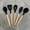 Black, variant on 5PCS Silicone Utensil Set, Kitchen Utensil Set, Safety Cooking Utensils Set, Non-Stick Cooking Utensils Set With Wooden Handle, Washable Modern Cookware, Black