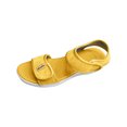thumbnail image 3 of HVOBTTY Women's Summer Fashion Casual Solid Color Round Toe Open Toe Soft Sole Beach Sandals Comfortable Lightweight Outdoor Wear Shoes Yellow, 43, 3 of 5