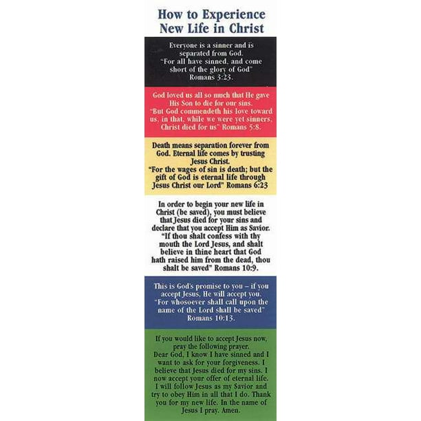 Bookmark Plan Of Salvation How To Experience Romans KJV Pack Of 25 bookmark-plan-of-salvation-how-to-experience-romans-kjv-pack-of-25