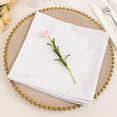 thumbnail image 2 of Balsa Circle 5 White Premium 20x20 in Scuba Polyester Dinner Table Cloth Napkins Party Events Decorations Supplies, 2 of 8
