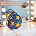 thumbnail image 7 of BZSMCE Makeup Bag Large Travel Cosmetic Bag with Adjustable Dividers Fashion Galactic Glow Printed, 7 of 7