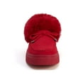 thumbnail image 4 of Difumos Ladies Moccasins Slippers Loafers Plush Lined Winter Shoes Non-slip, 4 of 5