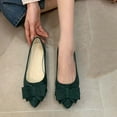 thumbnail image 4 of Women's Dress Flats Cute Pointed Toe Bowknot Flats Comfortable Ballet Flats Casual Slip On Flat Shoes, 4 of 5