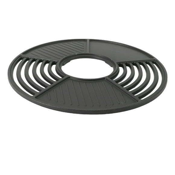 Grill Plate, Non Stick Enamel Coating 42cm Round Grill Grate  for Camping Picnic