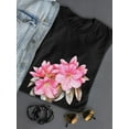 thumbnail image 3 of Watercolor Pink Rhododendron  T-Shirt Women -Image by Shutterstock, Female Medium, 3 of 4