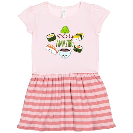 

Inktastic Soy Amazing- Cute Sushi and Wasabi Gift Toddler Girl Dress