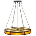 thumbnail image 3 of Meyda Tiffany 143370 Timber 8 Light 48" Wide Drum Chandelier - Coffee Bean, 3 of 7
