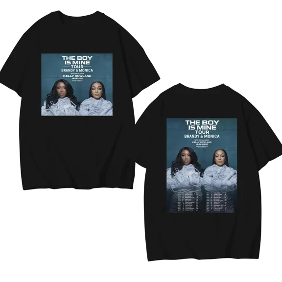 HOT 2025! Brandy & Monica The boy is mine Tour 2025 T-Shirt, Unisex Tee for fan tour
