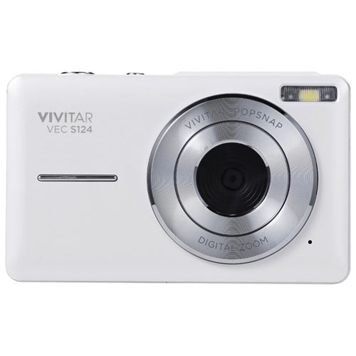 Vivitar VES124 44MP 3x Zoom Digital Camera – White (Open Box