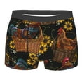thumbnail image 5 of Uemuo Embroidery Chicken Rooster And Sunflowers Pattern Men's Boxer Briefs,Trunk Anti-Chafing,Comfortable, Durable, and Stylish Underwear-Small, 5 of 9