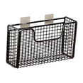 thumbnail image 2 of Organizador de puertas de armario de cocina, cestas colgantes para puertas de armario, acero al carbono estable Negro S, 2 of 7