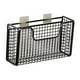 thumbnail image 2 of Organizador de puertas de armario de cocina, cestas colgantes para puertas de armario para dormitorio. Negro S, 2 of 7