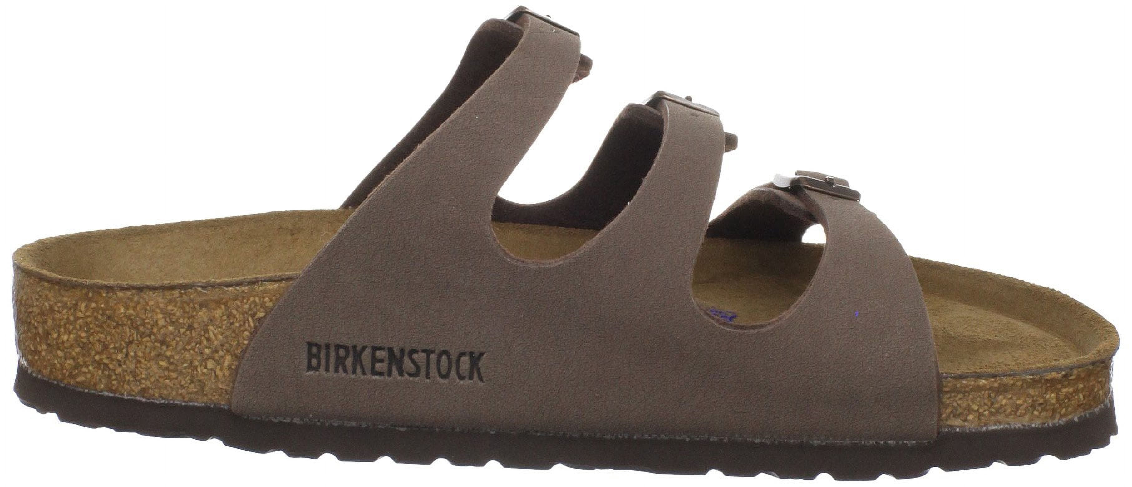 Birkenstock 53881: Unisex Florida Soft Footbed Birkibuc Mocha Walking Sandals (42 M EU)