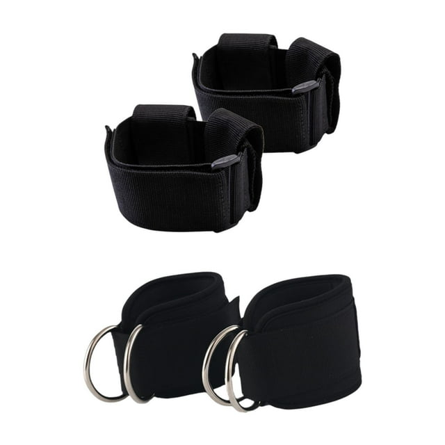 Colaxi 2 Pieces Dumbbell Ankle Strap Leg Extension Tibialis Workout Ankle Weights Legs Straps Adjustable Dumbbell Attachment General