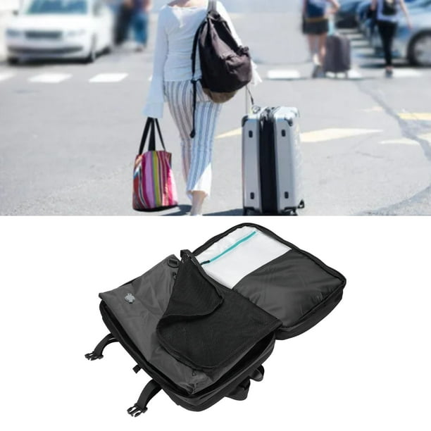 Mochila de Vacío, Mochila Expandible de Gran Capacidad Aperta de 180 Grados Con Puerto de Carga USB para Viajes