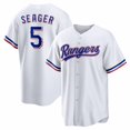 thumbnail image 1 of Men's Sport T-Shirt Corey Seager #5 White 6 Texas Rangers Player Jersey Team Uniforms Baseball Jersey–Medium, 1 of 2