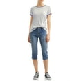 thumbnail image 2 of Juniors' Distressed Wash Capri Skinny Jeans, 2 of 4