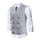 thumbnail image 5 of Camiseta sin mangas con capucha informal para hombre - Poliéster, color liso, cordones - Primavera/verano, 5 of 8