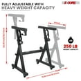 thumbnail image 2 of 5 Core Keyboard Stand Piano Riser Z Style Adjustable Height 36.5" & Width 32.5” Sturdy Portable, 2 of 11