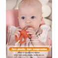 thumbnail image 2 of Baby Fruit Feeder & Popsicle Molds Tray Combo, New Born Must Haves and Babies Led Weaning Supplies for Safe Infant Self Feeding, 4+ Month (Orange), 2 of 9