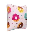 thumbnail image 2 of Bingfone Donut Linen Throw Pillow Covers Cushion Case Pocket Button Vintage Farmhouse Pillowcase for Sofa Couch Bed 20"x20", 2 of 9