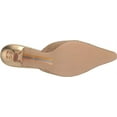 thumbnail image 4 of Sam Edelman Brit Amber Gold Kitten Heel Slip On Pointy Toe Fashion Pumps (Amber Gold, 11), 4 of 6
