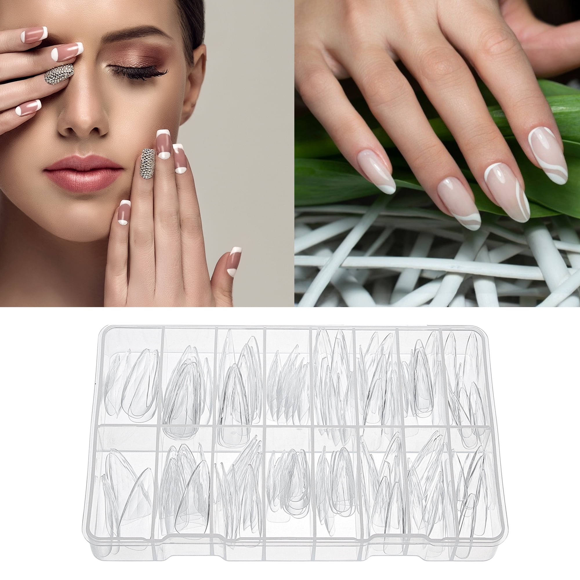 Unique Bargains 3D Argyle Fake Nails 150 Pcs [Argyle YS-470]