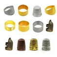 thumbnail image 2 of bedienty Knitting Rings Finger for Protection Thimble Adjustable Sewing Loop Specially-designed Crochet Tools for Home Yarn Crafts Rose Gold Ring 1Set, 2 of 6