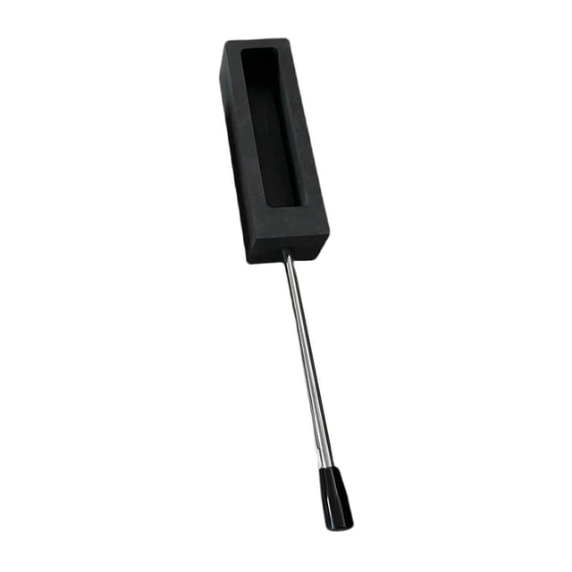 pitrice Lingot de Graphite Raffinage avec Poignée Barres de Graphite Outil de Fusion Lingot en Laiton Lingot Coulée pour Alliage d'Aluminium 3 Kg