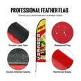thumbnail image 6 of Burger Restaurant Flag Kit - 16.3 FT Swooper Flag Pole Set - Outdoor Advertising Flag with Banner, Pole & Stake - Trade Show Display, 6 of 7