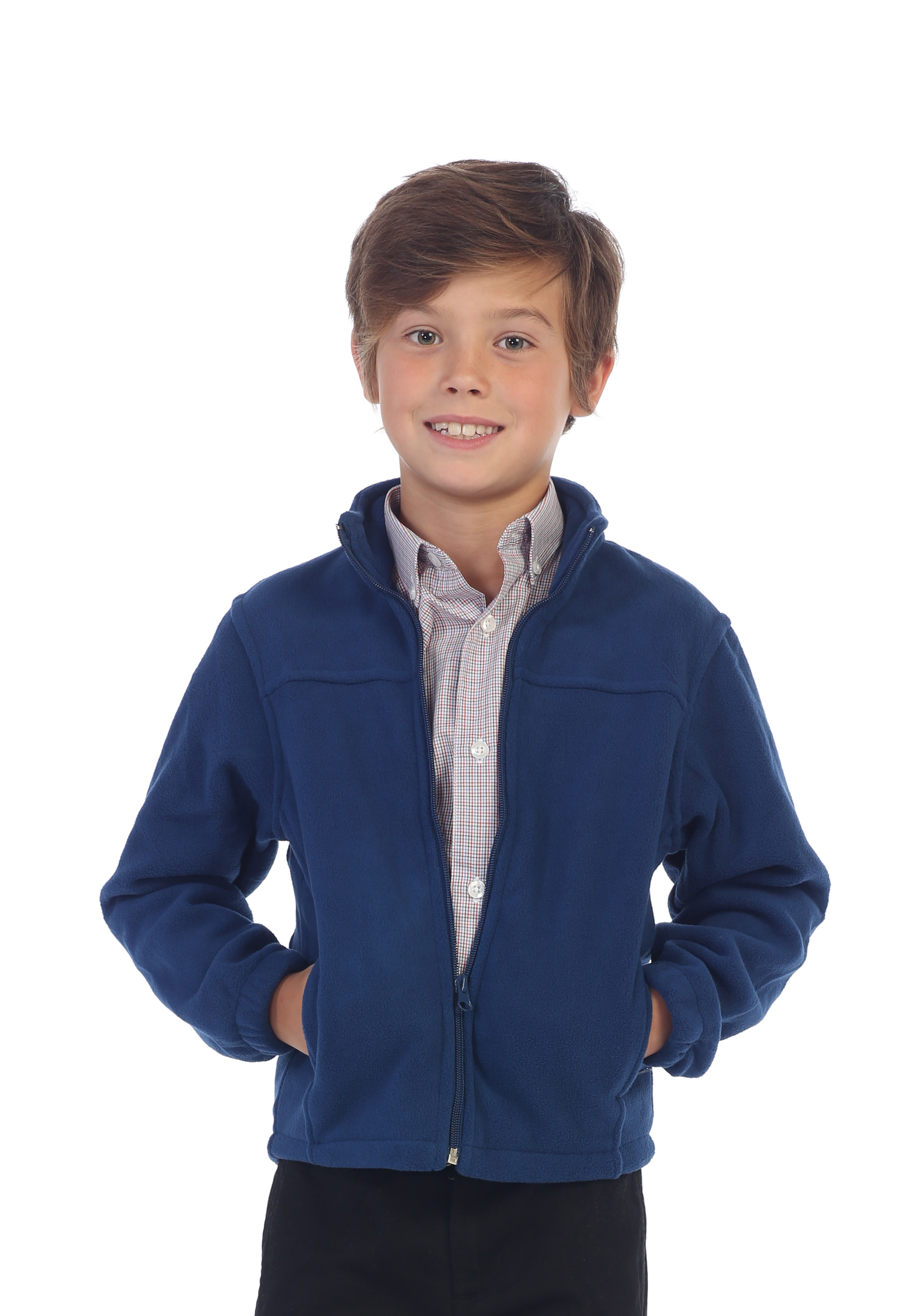 Gioberti Boys Full Zip Polar Fleece 