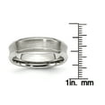 thumbnail image 5 of Stainless Steel Concave Beveled Edge 6mm Brushed/Polished Band, 5 of 9