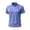 Purple, variant on Vmvidoty Workwear Men's Short Sleeve Pocket T-Shirt Fitting Sport Train Zipper Stand Up Collar Top Light Blue L