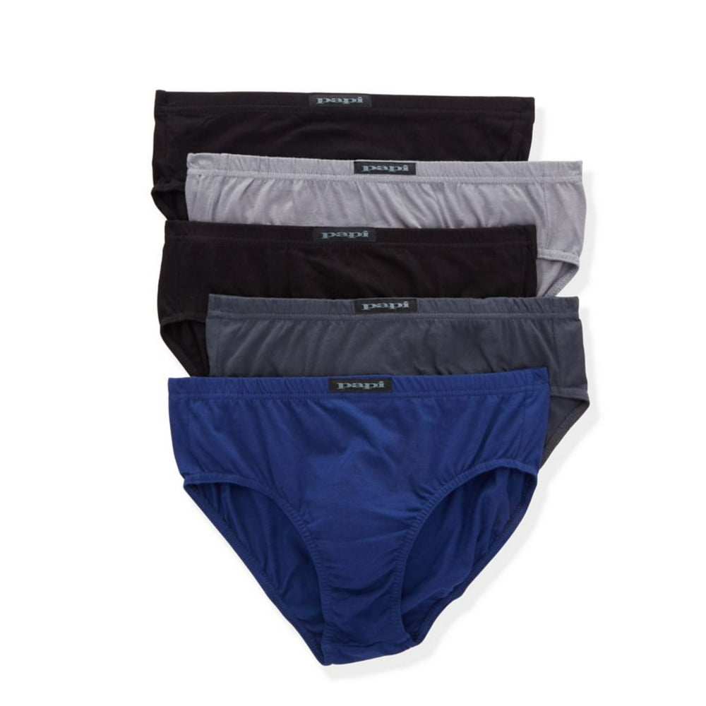 papi PAPI MEN UNDERWEAR PACK X5 SOLID 952 BLUE SMALL LOW RISE