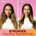 thumbnail image 3 of OGX Frizz-Free + Keratin Smoothing Oil Shampoo, 5 in 1, for Frizzy Hair, Shiny Hair, 3 of 8