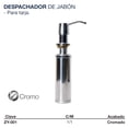 thumbnail image 4 of Despachador de Jabón Líquido para Fregador Alfa Acero Inox, 4 of 5