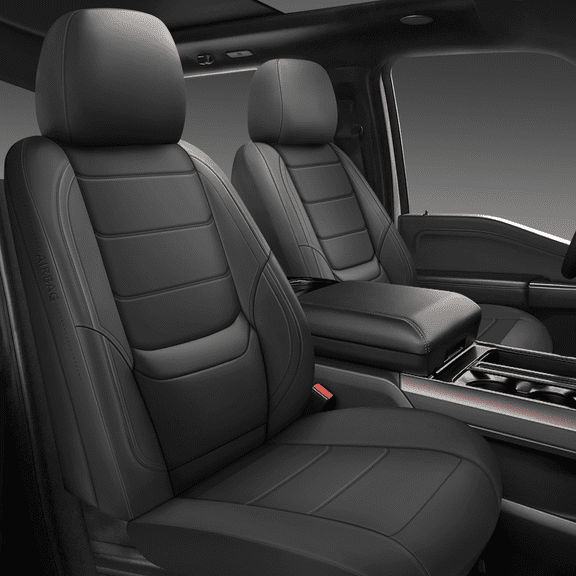 NS-YOLO Waterproof Car Seat Covers Full Set Universal 5-Seat Protector with Lumbar Support for Cars SUV Trucks